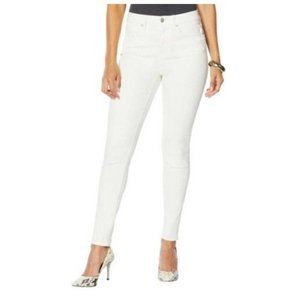 Colleen Lopez Saint Paul Fashion High-Waist Skinny Jean 695-841 Ivory 12
